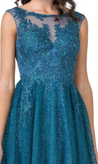 Aspeed Design - L2329 Illusion Bateau A-Line Evening Dress Evening Dresses