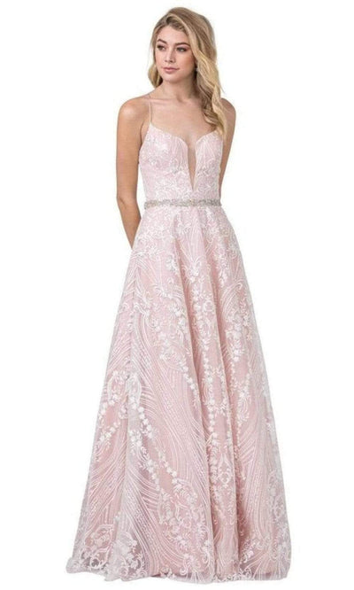 Aspeed Design - L2373 Lace A-Line Evening Dress Evening Dresses