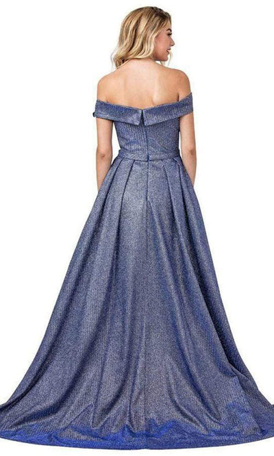 Aspeed Design - L2435 Glittered Fabric Fabulous Long Dress Prom Dresses