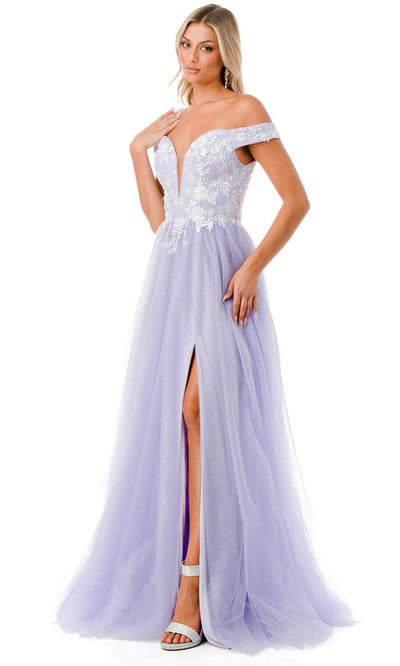 Aspeed Design L2770T - Sequins Tulle Prom Dress