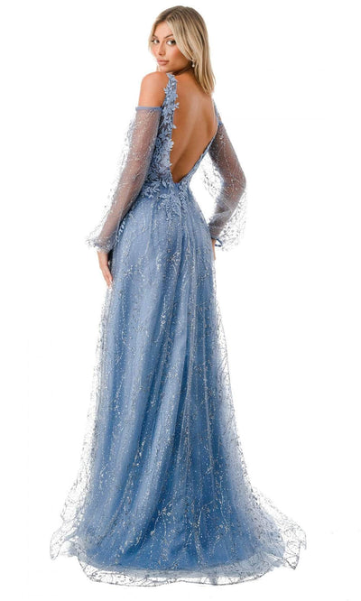 Aspeed Design L2772T - Cold Shoulder Rhinestone Embellished Evening Gown Special Occasion Dresses