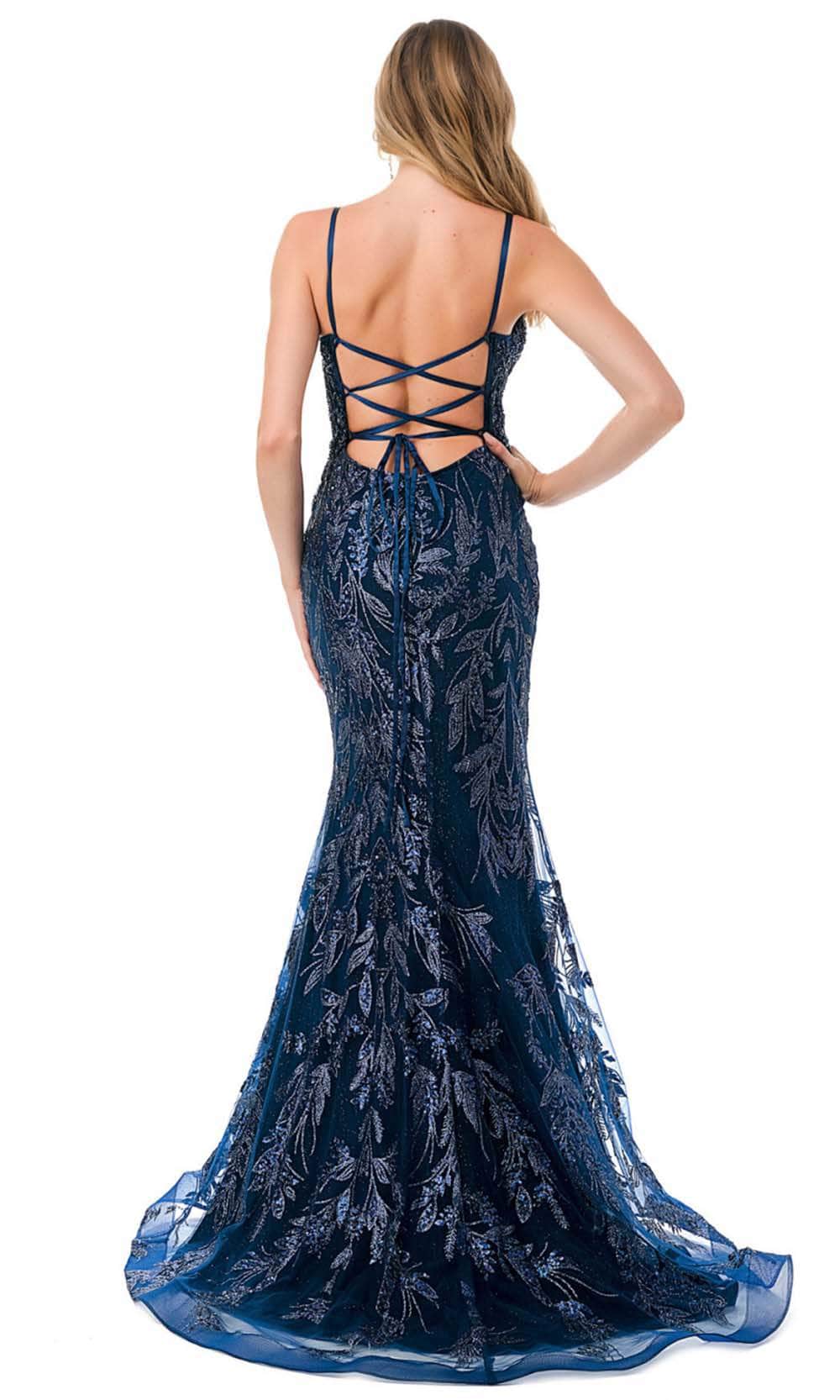 Aspeed Design L2777B - Spaghetti Straps Mermaid Prom Dress