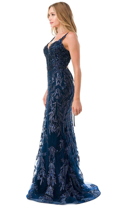 Aspeed Design L2777B - Spaghetti Straps Mermaid Prom Dress