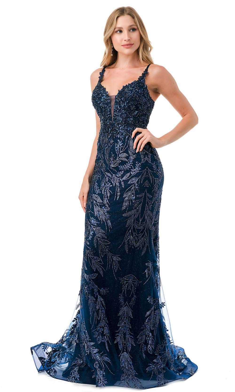 Aspeed Design L2777B - Spaghetti Straps Mermaid Prom Dress