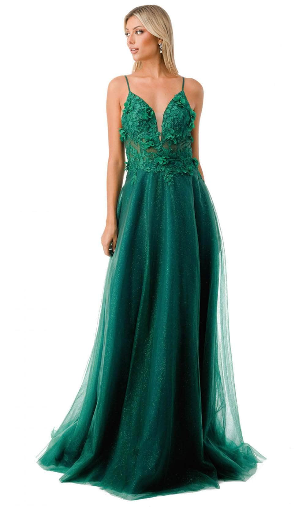 Aspeed Design L2782A - Plunging V-Neck Evening Gown