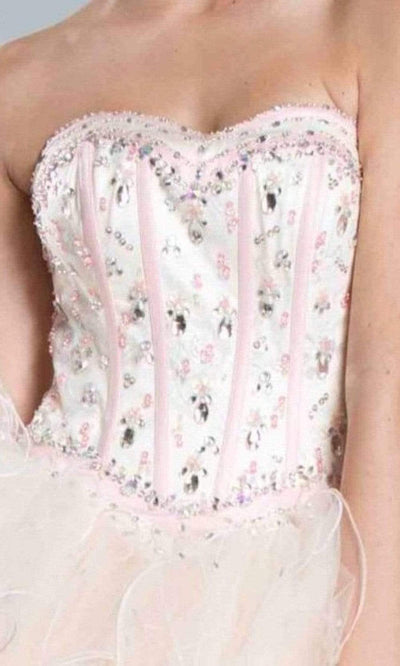 Aspeed Design - LH031 Strapless Corset Tiered Ballgown Ball Gowns