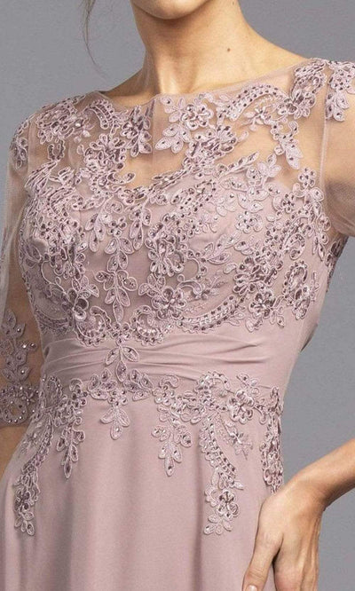 Aspeed Design - M2275 Chiffon A-Line Embroidered A-Line Dress Mother of the Bride Dresses