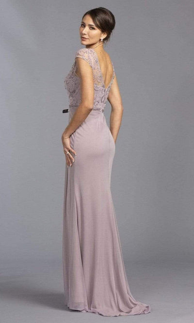 Aspeed Design - M2321 Pearl Accented Formal Dress Mother of the Bride Dresses