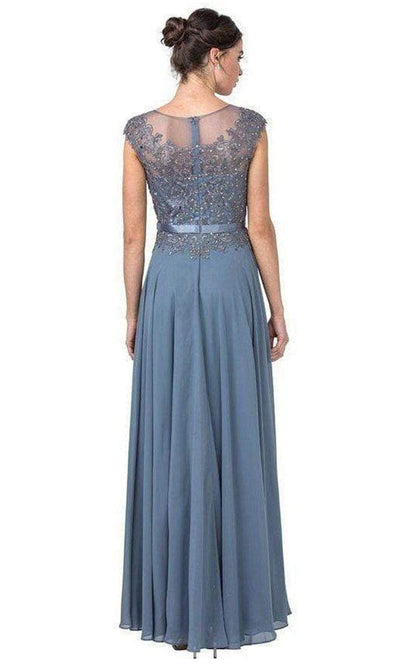 Aspeed Design - M2339 Cap Sleeve Embroidered A-Line Dress Mother of the Bride Dresses