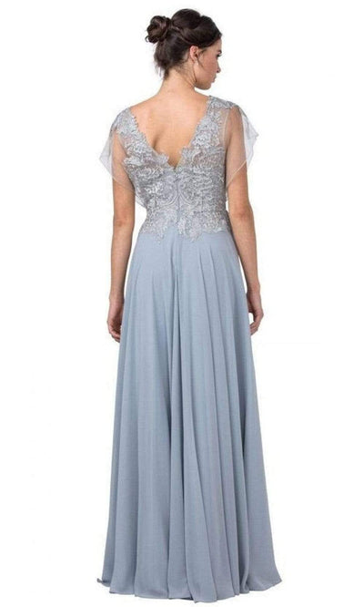 Aspeed Design - M2386 Mesh Sleeve Embroidered Dress Mother of the Bride Dresses