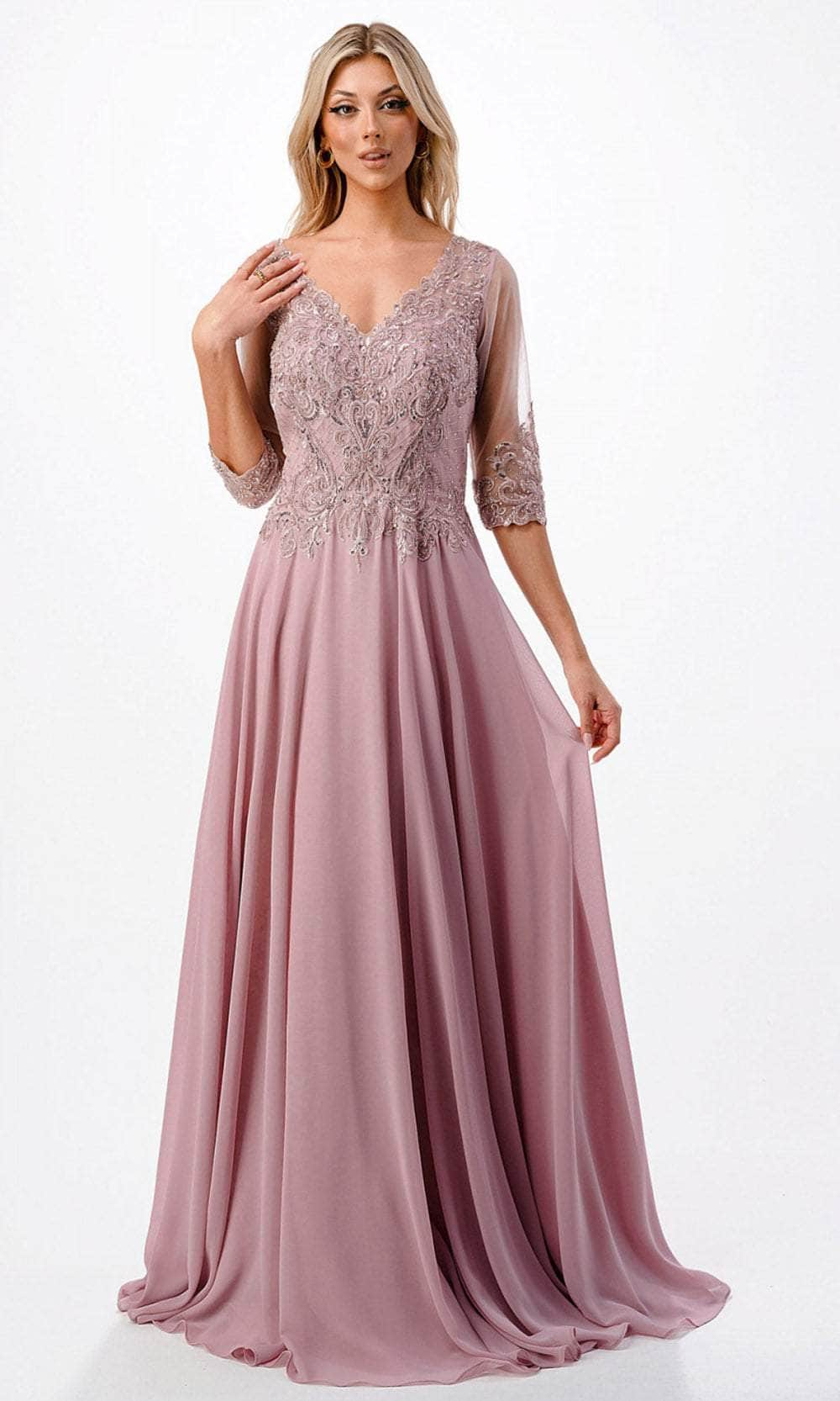 Aspeed Design M2722 - A-Line Evening Gown M / Mauve