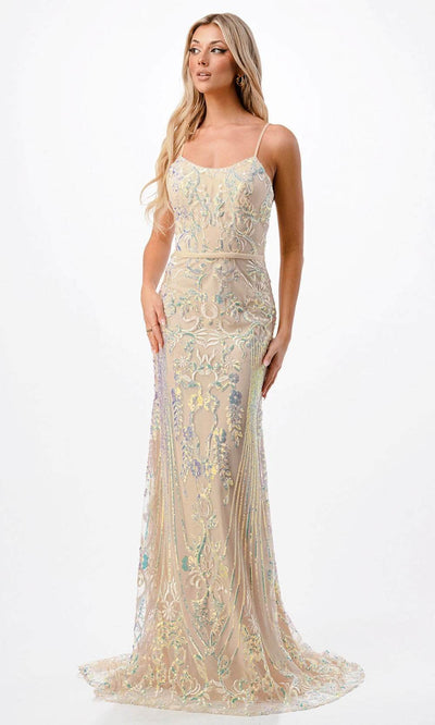 Aspeed Design P2116 - Mermaid Prom Gown XS / Nude