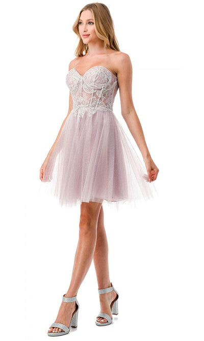 Aspeed Design S2745B - Strapless Cocktail Dress