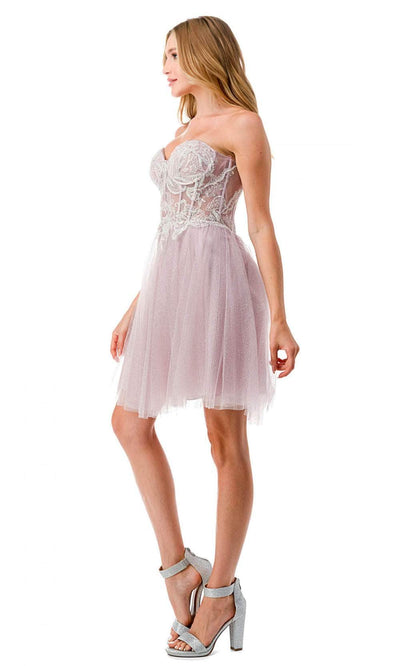 Aspeed Design S2745B - Strapless Cocktail Dress