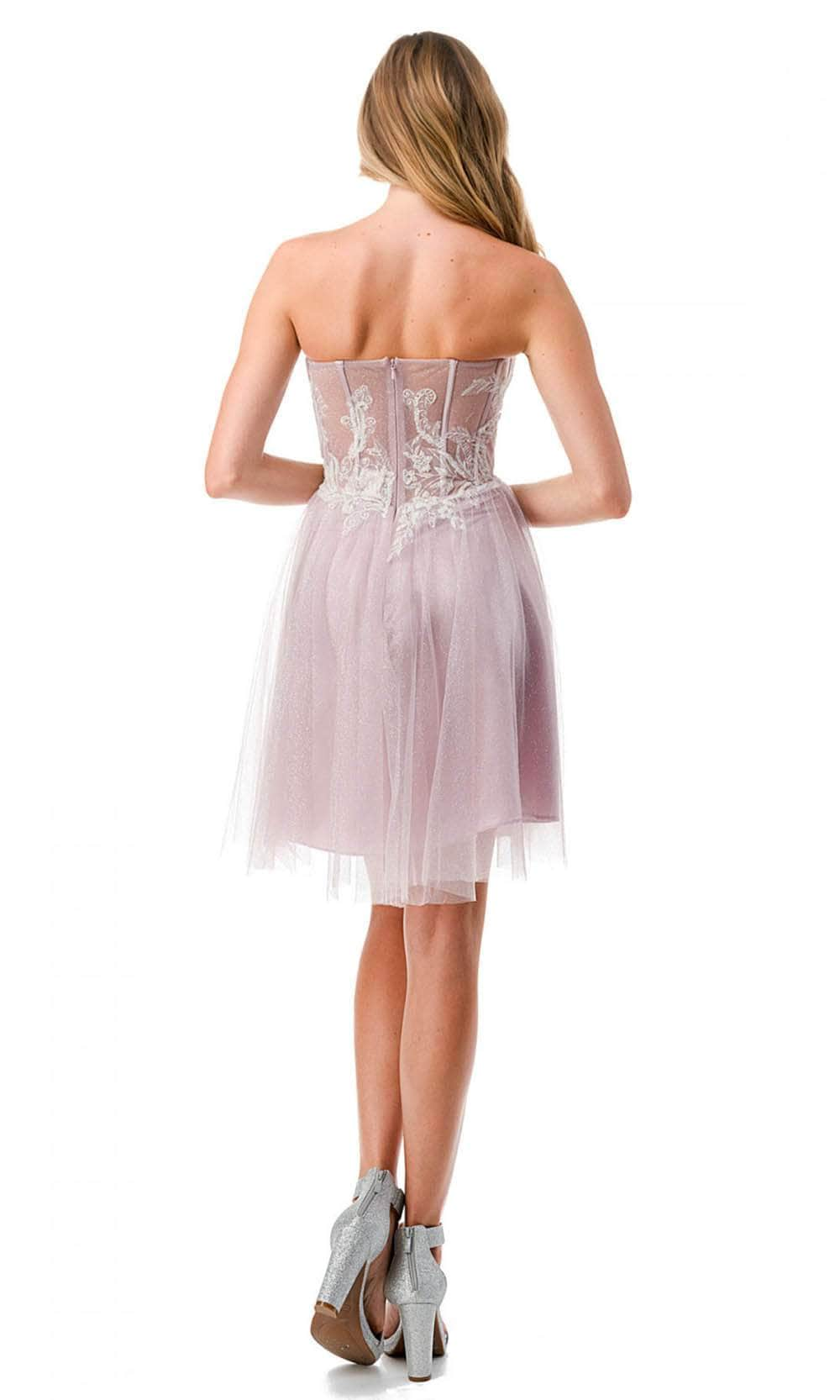 Aspeed Design S2745B - Strapless Cocktail Dress