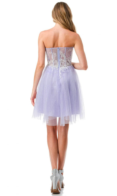 Aspeed Design S2745B - Strapless Cocktail Dress