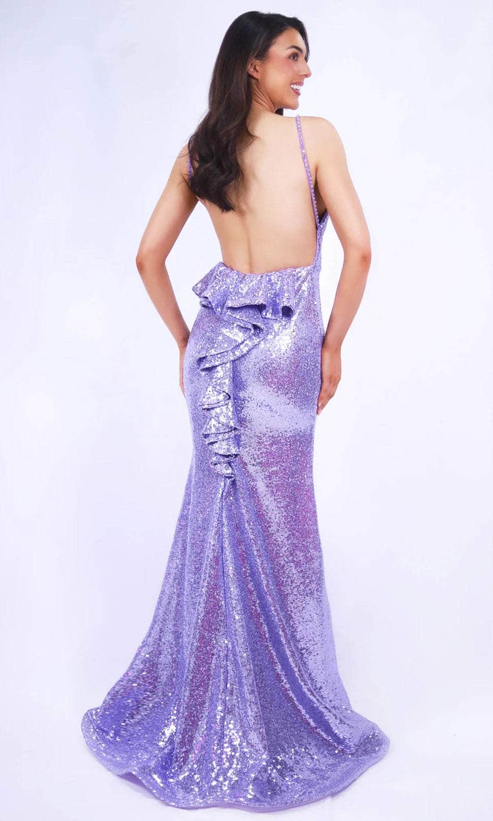 Ava Presley 27815 - Ruffled Back Gown Special Occasion Dresses