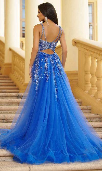 Ava Presley 28280 - Glitter V-Neck Dress Special Occasion Dresses