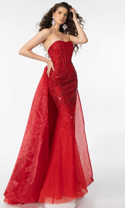 Ava Presley 39230 - Strapless Gown Special Occasion Dresse 00 /  Red