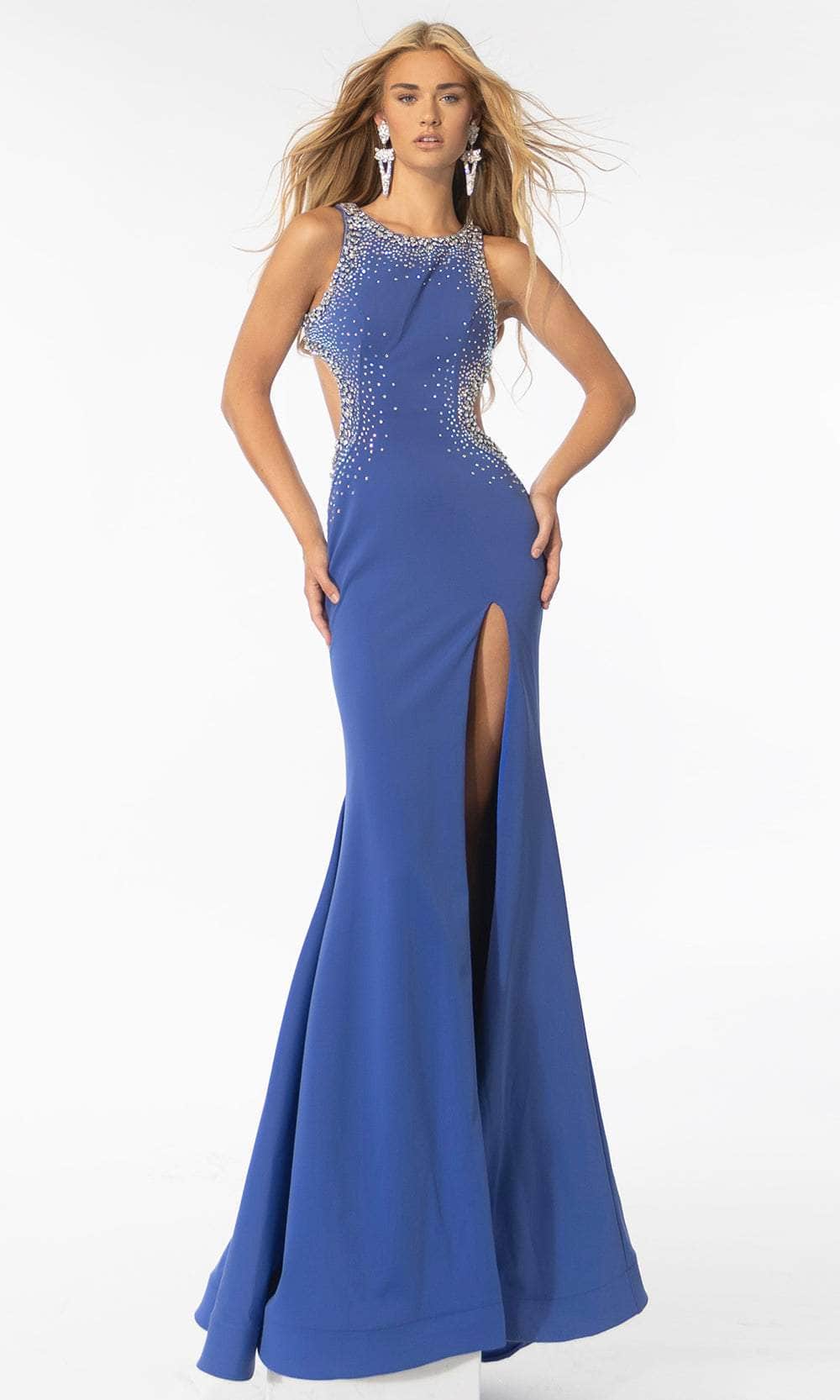 Ava Presley 39237 - High Slit Gown Special Occasion Dresse 00 /  Royal