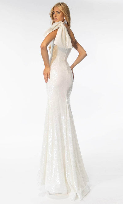 Ava Presley 39286 - Asymmetrical Neck Sequin Dress Special Occasion Dresses