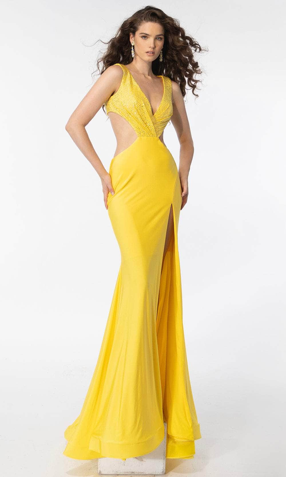 Ava Presley 39309 - Sleeveless Gown Special Occasion Dresse 00 /  Yellow