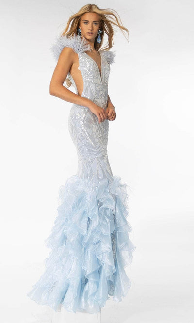 Ava Presley 39315 - Plunging V-Neck Mermaid Dress Special Occasion Dresses