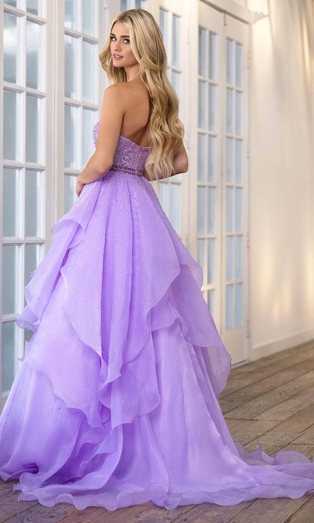 Ava Presley 39561 - Strapless Ruffled Ballgown Special Occasion Dresses