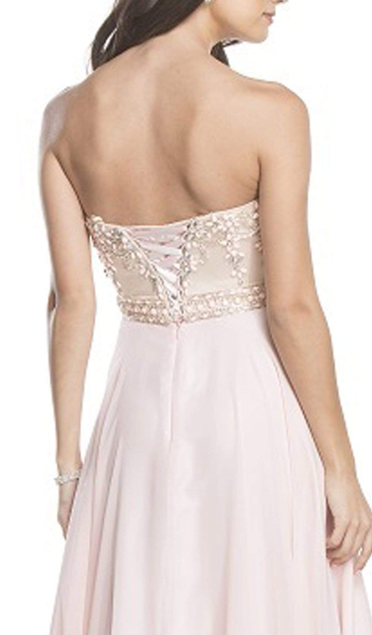 Beaded Strapless A-Line Evening Dress Evening Dressses