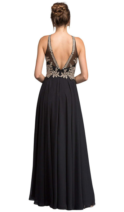 Bejeweled Halter Neck Prom A-line Dress Dress