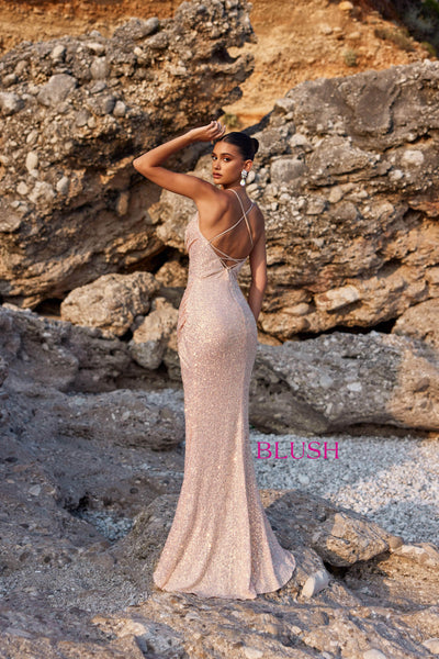 Blush by Alexia Designs 12103 - Lace-Up Back Prom GownSpecial Occasion Dress