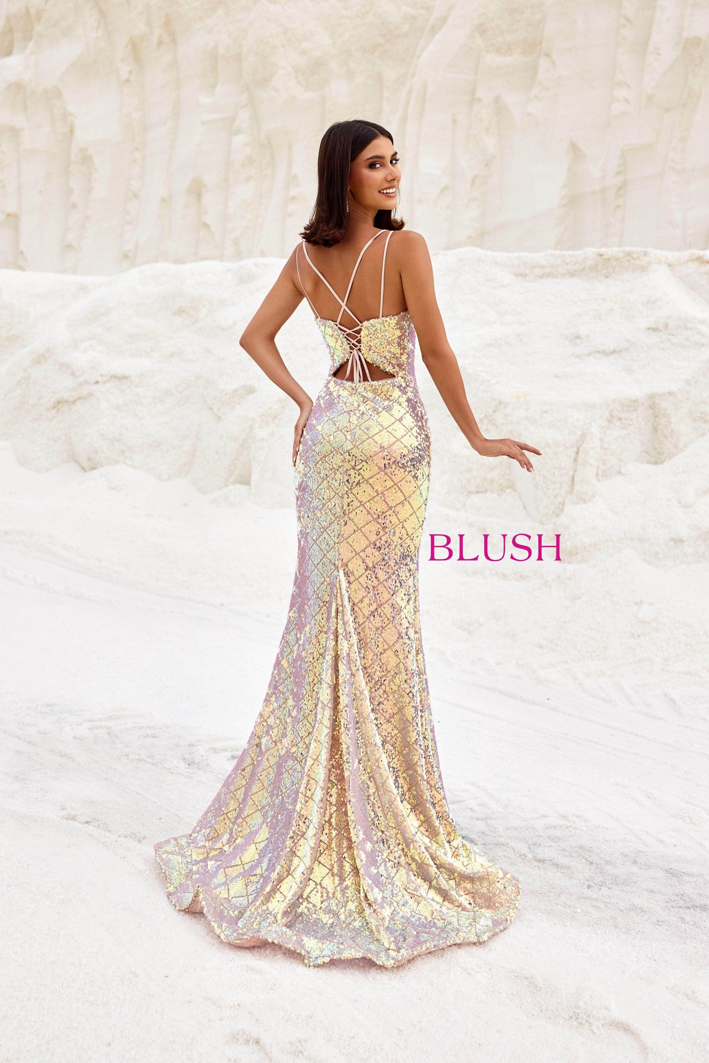 Blush by Alexia Designs 12125 - Dual Straps Mermaid Prom GownSpecial Occasion Dress