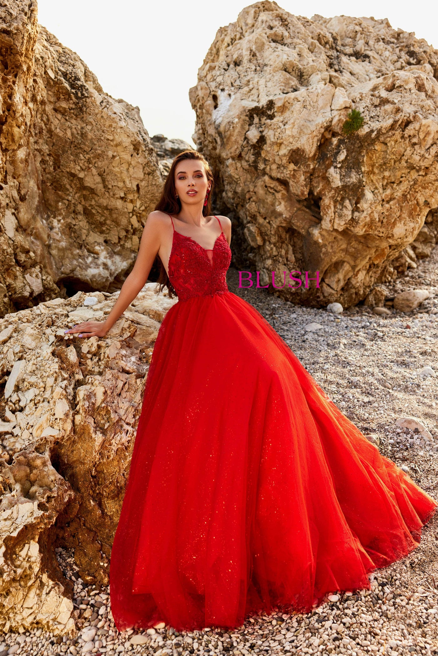 Blush by Alexia Designs 12150 - Lace Ornate Bodice Prom DressSpecial Occasion Dress