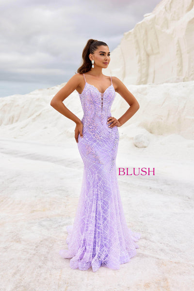 Blush by Alexia Designs 12175 - Plunging Sleeveless GownSpecial Occasion Dress