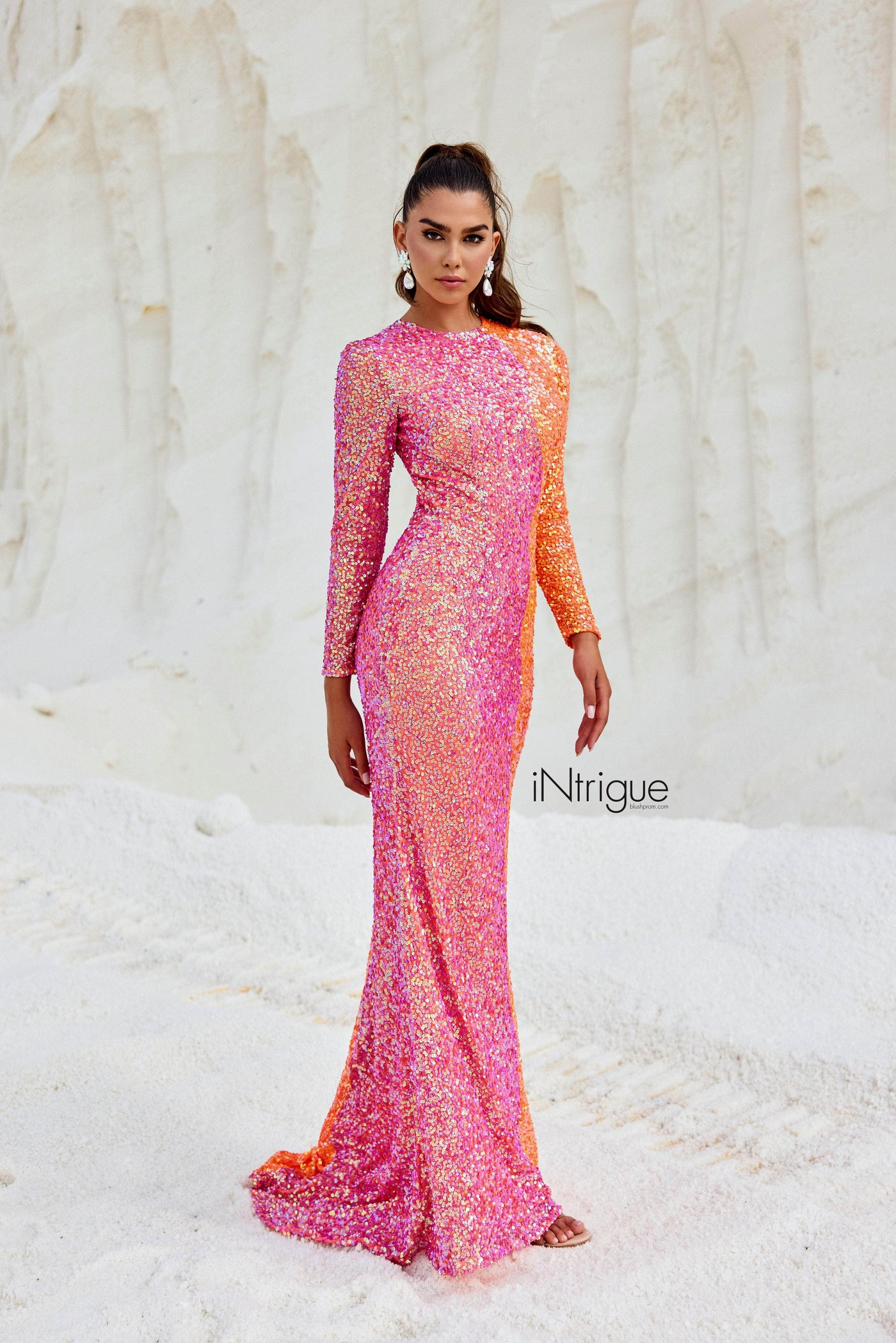 Blush by Alexia Designs 91022 - Sequin Jewel Neck GownSpecial Occasion Dress