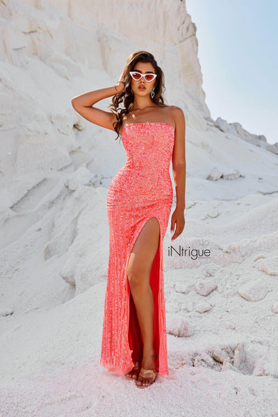 Blush by Alexia Designs 91031 W - High Slit Sequin Prom DressSpecial Occasion Dress