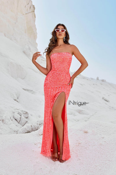 Blush by Alexia Designs 91031 W - High Slit Sequin Prom DressSpecial Occasion Dress