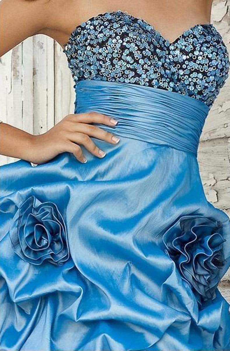 Blush by Alexia Designs - 9290 Beaded Rosette Taffeta Dress Special Occasion Dress