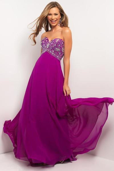 Blush by Alexia Designs - 9587 Strapless Sequined Long Dress Special Occasion Dress