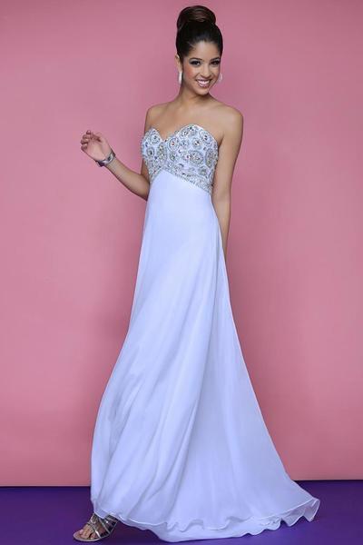Blush by Alexia Designs - 9587 Strapless Sequined Long Dress Special Occasion Dress