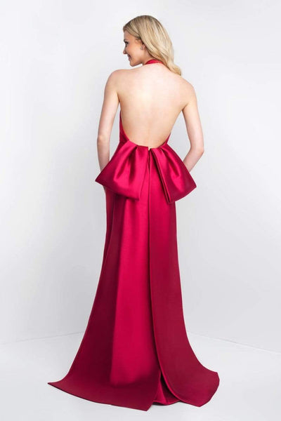 Blush by Alexia Designs - C1061 Halter Neck Mikado Sheath Dress Special Occasion Dress