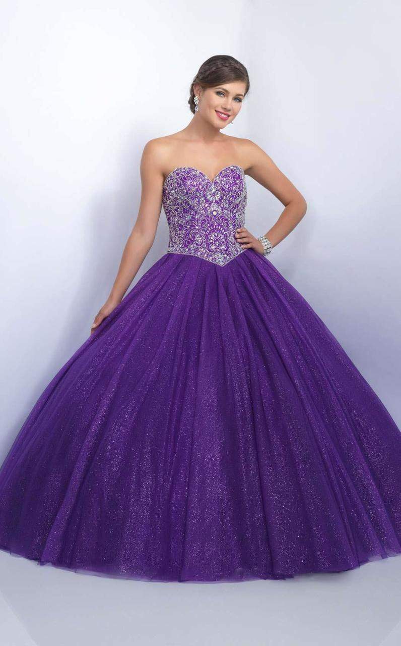Blush by Alexia Designs - Q152 Strapless Sweetheart Ballgown Special Occasion Dress 0 / Purple