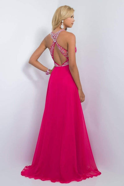 Blush - Jewel Embellished with Diamond Cutout Back Gown 10001 Special Occasion Dress
