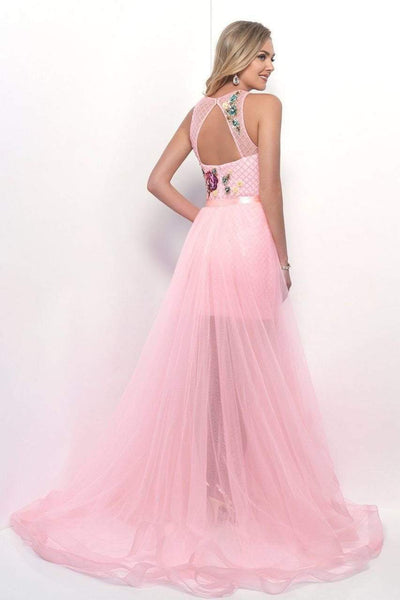 Blush - 11205 Embellished Illusion Jewel Neck With Removable Skirt Special Occasion Dress
