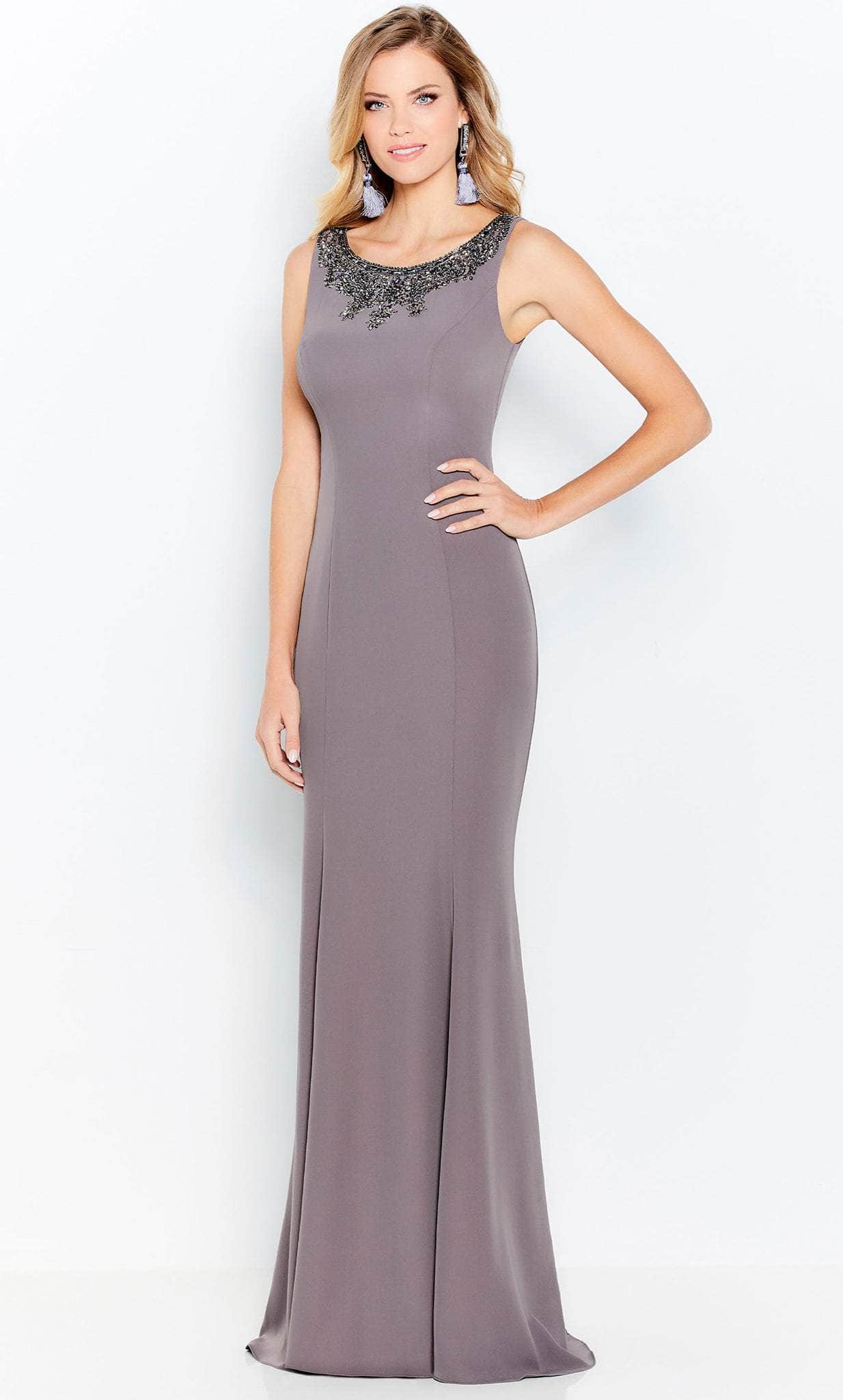Cameron Blake 120621W - Scoop Neck Gown