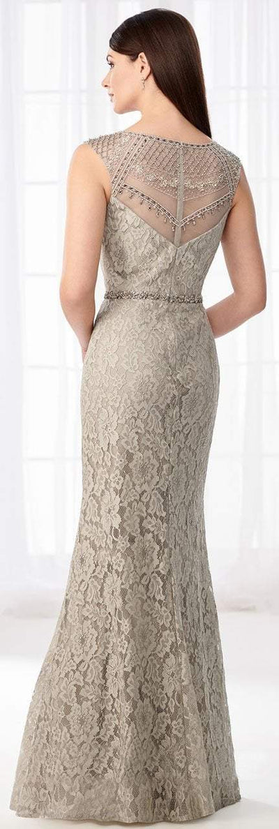 Cameron Blake - 218606W Lace Fitted Trumpet Evening Gown Special Occasion Dress