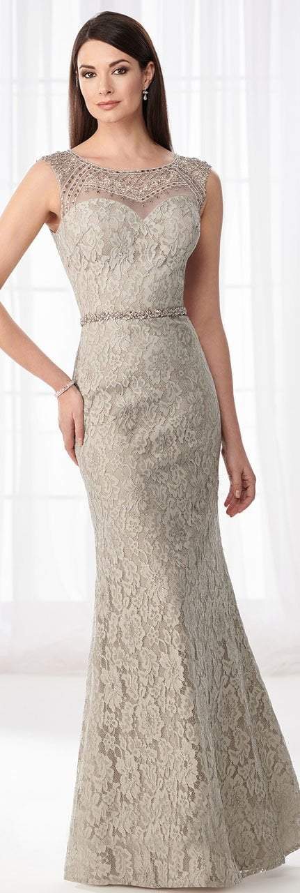 Cameron Blake - 218606W Lace Fitted Trumpet Evening Gown Special Occasion Dress