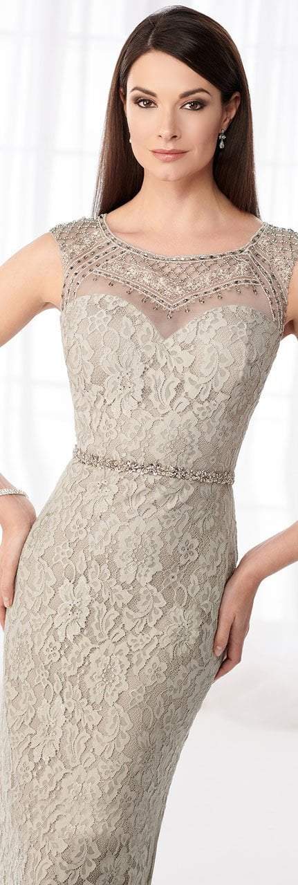 Cameron Blake - 218606W Lace Fitted Trumpet Evening Gown Special Occasion Dress