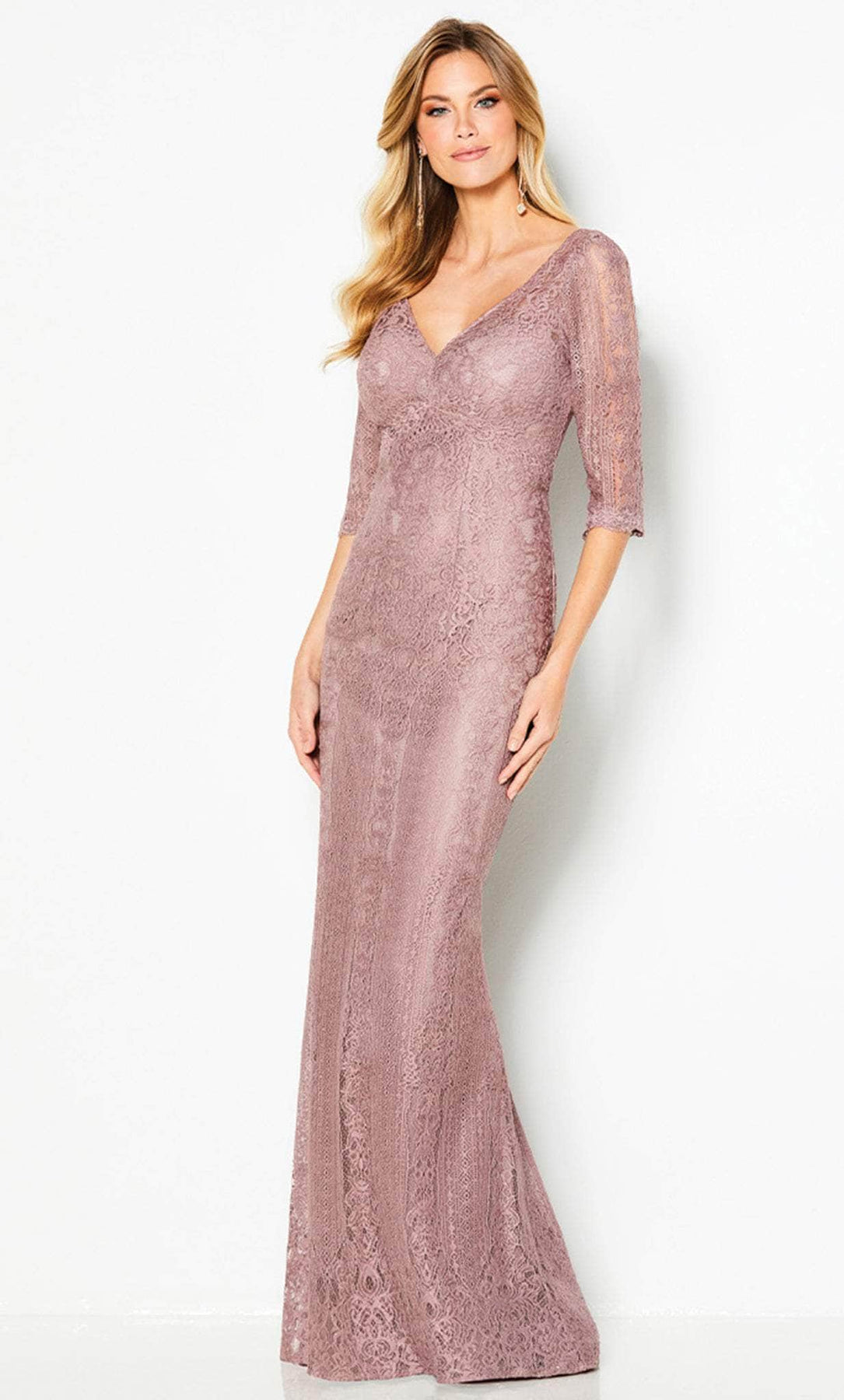 Cameron Blake 219679 - Embroidered Lace Dress