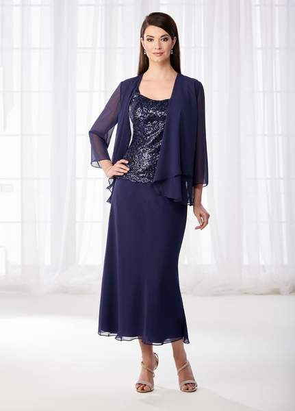 Cameron Blake - 4 Piece Mother of the Bride Formal Ensemble 218621 - 1 pc Navy in Size 18 Available CCSALE 14 / Navy